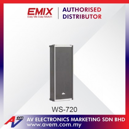 EMIX WS-720 2 x 4" 20W Column Speaker